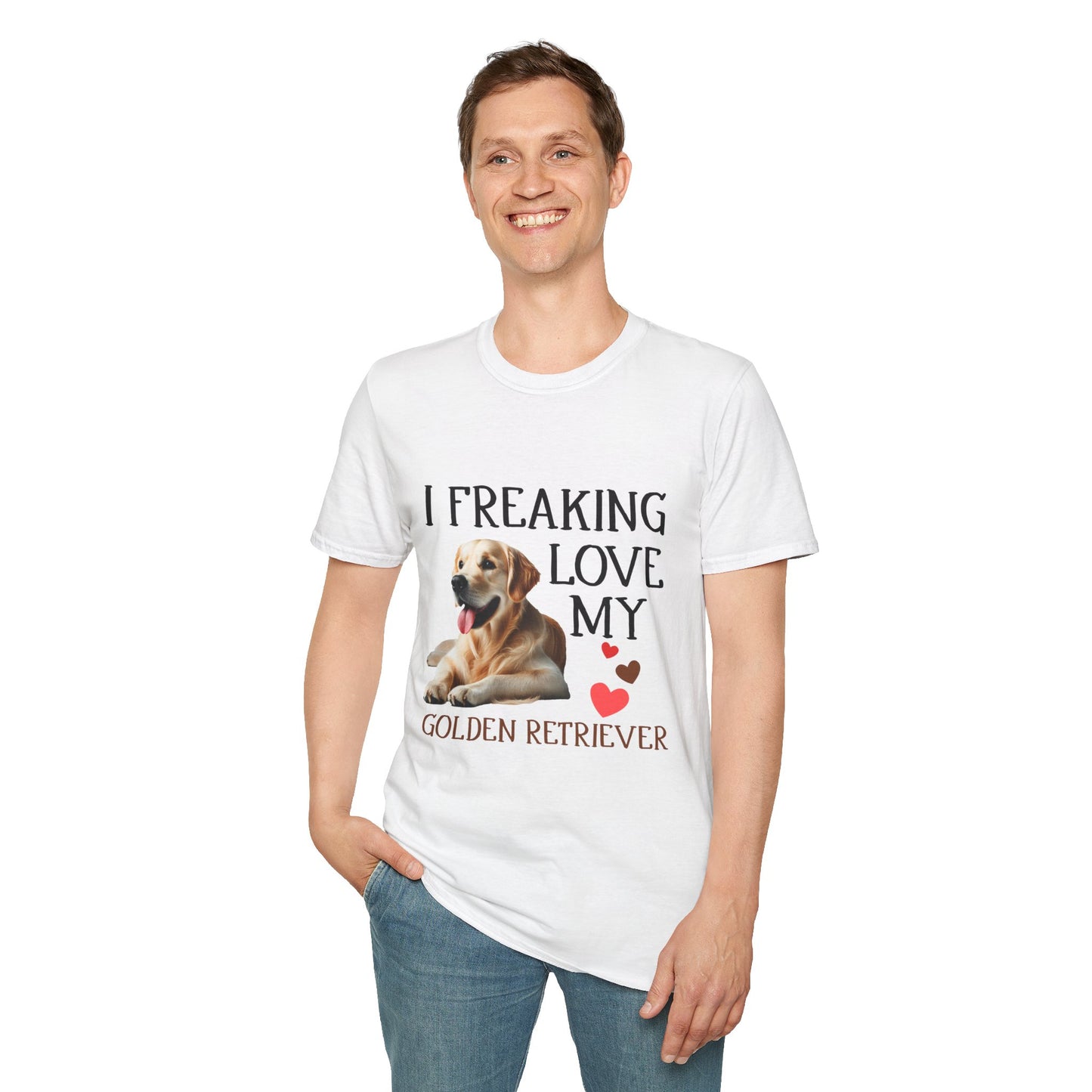 Golden Retriever Love T-Shirt | Dog Lover Gift | Pet Owner Apparel | Animal Lover Shirt | Funny Dog T-Shirt | Gift for Dog Lovers