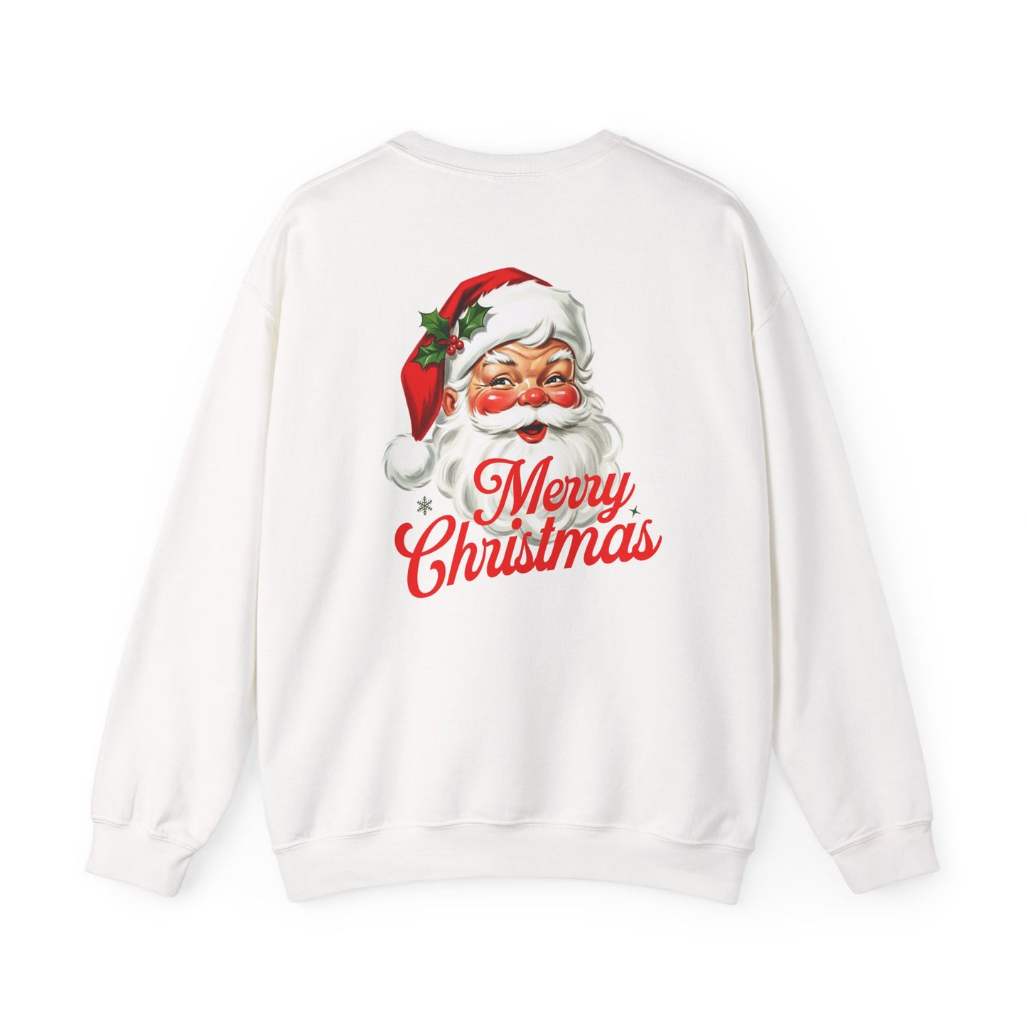 Merry Christmas Santa Sweatshirt, Cozy Holiday Sweatshirt, Unisex Christmas Apparel, Festive Gift for Him/Her, Winter Fashion